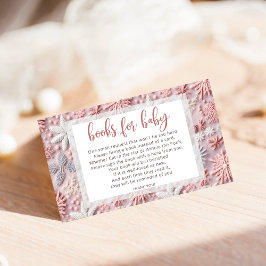 Bokar för Vinter Snöflingor Baby Shower för Baby Tilläggskort