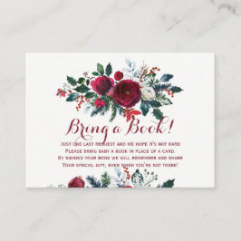 Bokar för vinterrött för baby ger ett inmatningsko tilläggskort