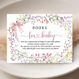 Bokar för Wildblomsterbabyskor för Baby Tilläggskort