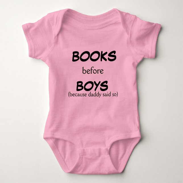 Bokar före Boys - Baby Bodykostymer T Shirt (Framsida)