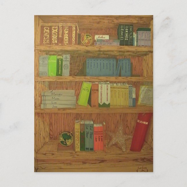 Bokar i Bibeln Vykort (Framsida)