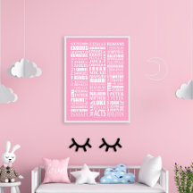 Bokar i Bibelns Poster Wall Art