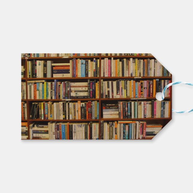 Bokar i bibliotek gift Bag Presentetikett (Framsidan (Horisontell))