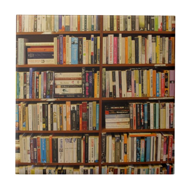 BOKAR i BIBLIOTEK Kakelplatta (Framsidan)