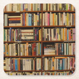 BOKAR i BIBLIOTEK Underlägg Papper Kvadrat