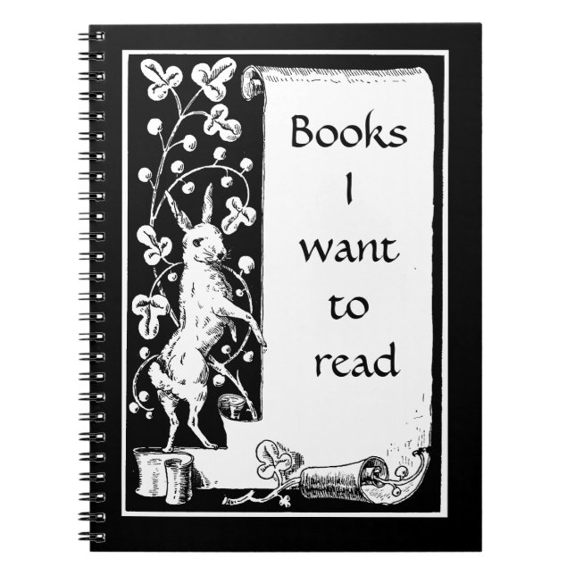 Bokar jag vill läsa anteckningsbok (Framsidan)