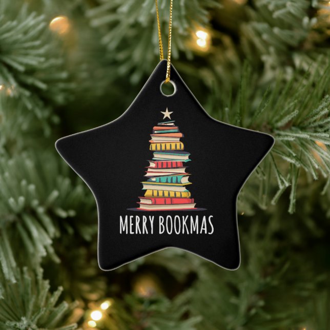 Bokar Julgran Merry Bookmas Julgransprydnad Keramik (Träd)