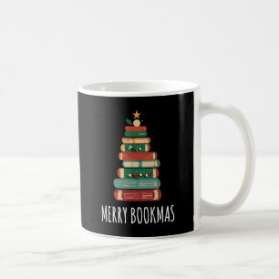 Bokar Julgran Merry Bookmas Kaffemugg