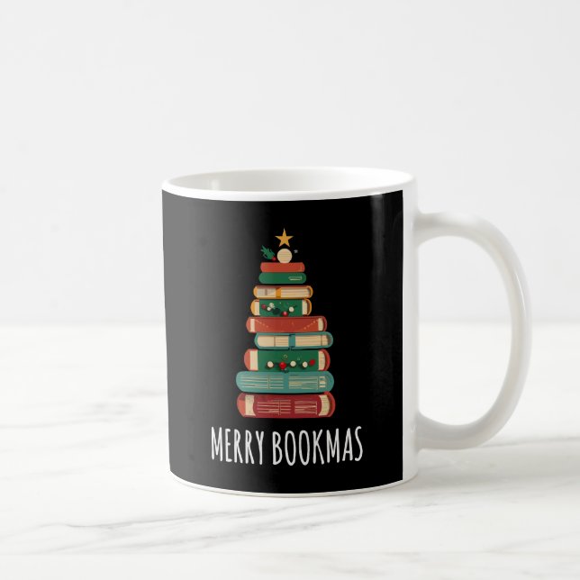 Bokar Julgran Merry Bookmas Kaffemugg (Höger)