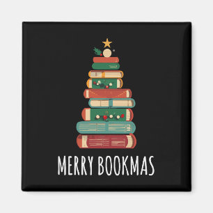 Bokar Julgran Merry Bookmas Magnet