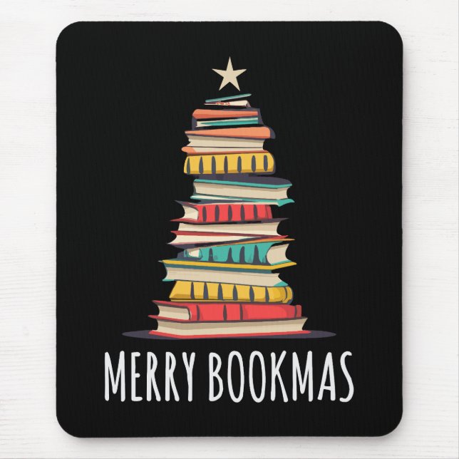 Bokar Julgran Merry Bookmas Musmatta (Framsidan)