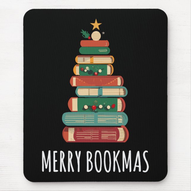 Bokar Julgran Merry Bookmas Musmatta (Framsidan)