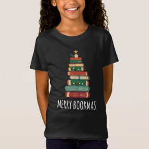 Bokar Julgran Merry Bookmas T Shirt