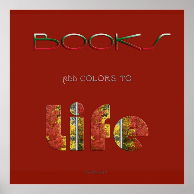 Bokar Lägg till Färg Poster (Framsidan)