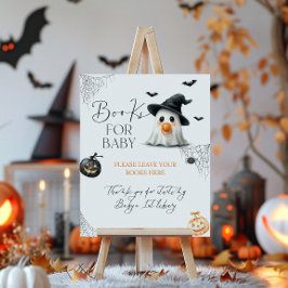 Bokar Little Boo Baby Shower Halloween Poster
