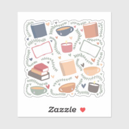 Bokar, ljus och te klistermärken