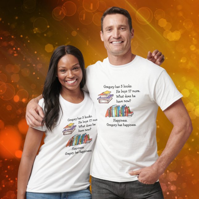 Bokar = lycka, Kärlek till läsning T Shirt (Skapare uppladdad)