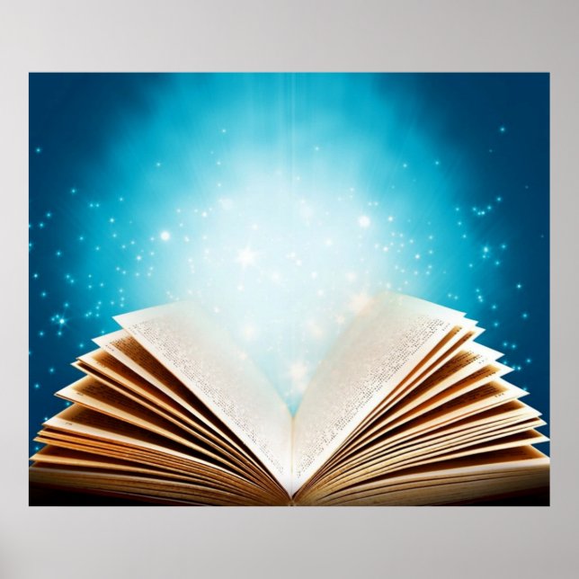 Bokar magi och läs genom att läka kärlek poster (Framsidan)