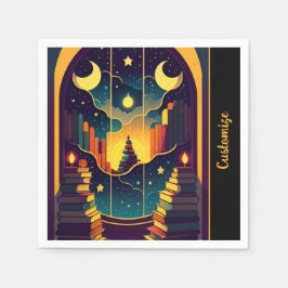 Bokar magiska verklighet pappersservett