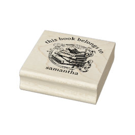 Bokar med Genie Lamp I Bok-Tillhören till Stämpel