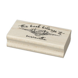 Bokar med Seashells Tillhören i Bok till Stämpel