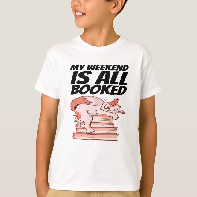Bokar - Mitt Helg är bokat T Shirt (Framsida)