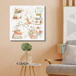 Bokar Mushroom Blommigt Whimsical Cottagecore Art Canvastryck<br><div class="desc">Fyll i naturens och litteraturens charm med vår Bokar Mushroom Blommigt Whimsical Cottagecore Canvas Art. Den här söta vattenfärgsillustrationen har bokar,  svamp,  blommor och bär i ett botaniskt,  kottagecore stil. En underbar gåva till hemideentusiaster och älskare!</div>