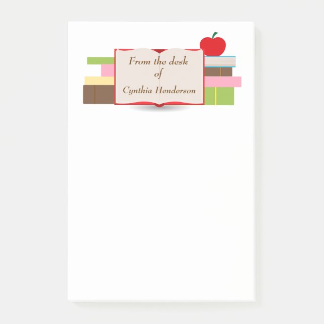 Bokar och Apple Post-it Block (Framsida)