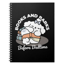 Bokar och Barkar - Tvätt Sömnig Hund Läsdesign Anteckningsbok