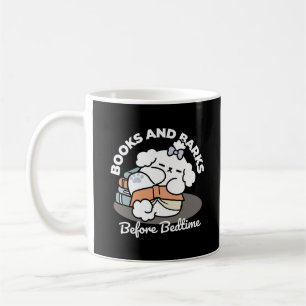Bokar och Barkar - Tvätt Sömnig Hund Läsdesign Kaffemugg