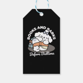 Bokar och Barkar - Tvätt Sömnig Hund Läsdesign Presentetikett