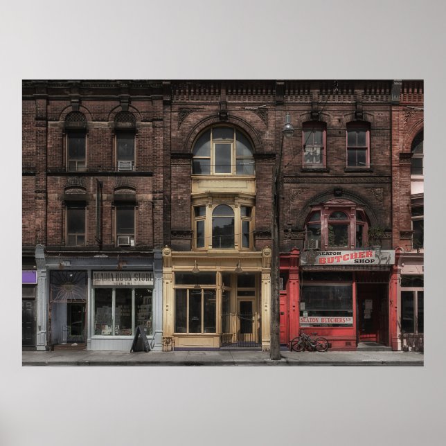 Bokar och Bistros och Butchers nr 5 Färg Poster (Framsidan)