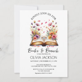 Bokar och Brunch Möhippa Inbjudningar