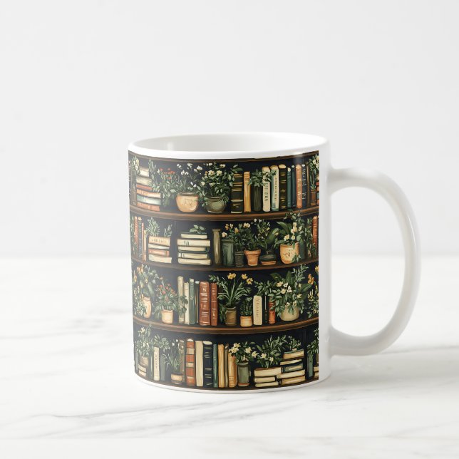 Bokar och Flowers-kaffe Mugg (Höger)