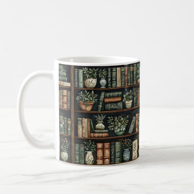 Bokar och Flowers-kaffe Mugg (Vänster)