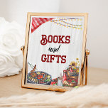 Bokar och gåvor BQ Backyard Rustic Baby Shower Poster<br><div class="desc">Bokar och presenter BQ Backyard Rustic Baby Shower Poster.</div>