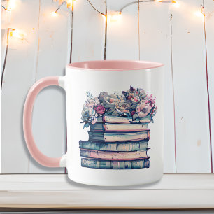 Bokar och kaffe är allt jag behöver Vintage Flow Mugg