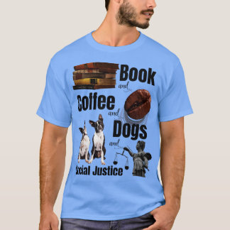 Bokar och kaffe och Hundar och Social 12 T Shirt