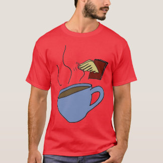 Bokar och kaffe t shirt