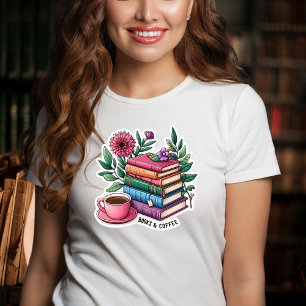 Bokar och kaffetunja t shirt