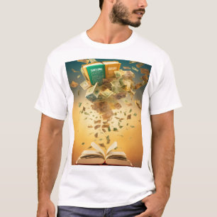 "Bokar och Pengar som flyger Motivational T-Shirt" T Shirt