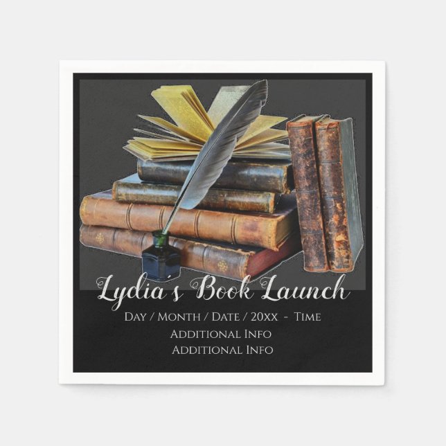 Bokar och Quill Pappersservett (Framsidan)