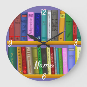 Bokar på Shelves Thunder_Cove  Stor Klocka