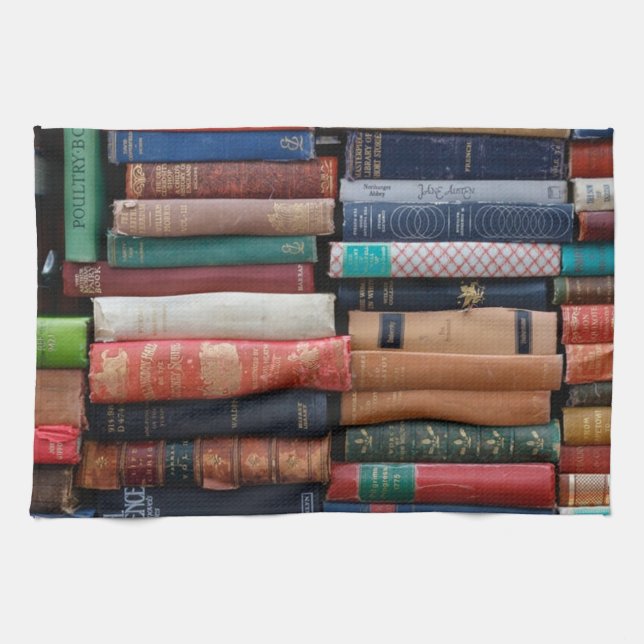Bokar Read Kärlek Old Bokar Kökshandduk (Horisontell)