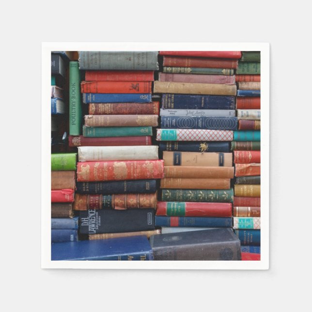 Bokar Read Kärlek Old Bokar Pappersservett (Framsidan)