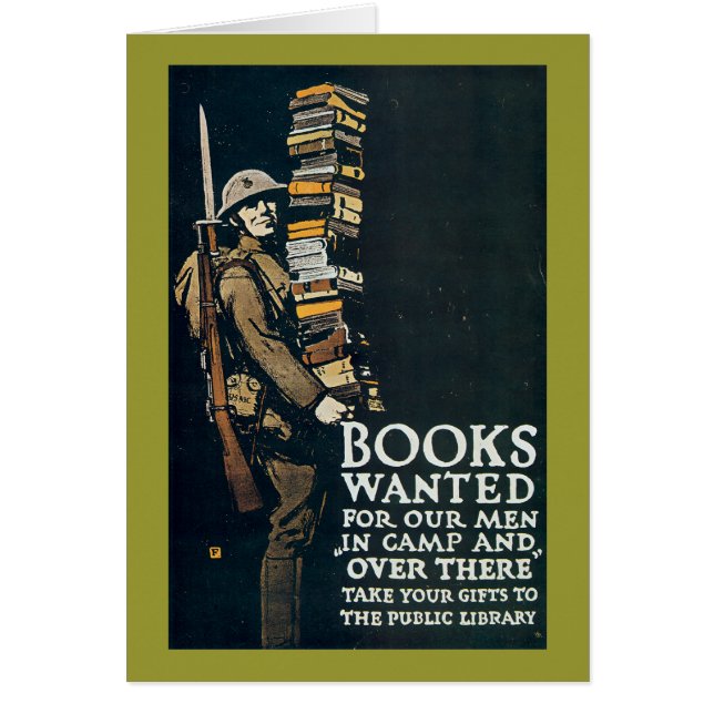 Bokar som önskas för vår manar hälsningskort (Framsidan)