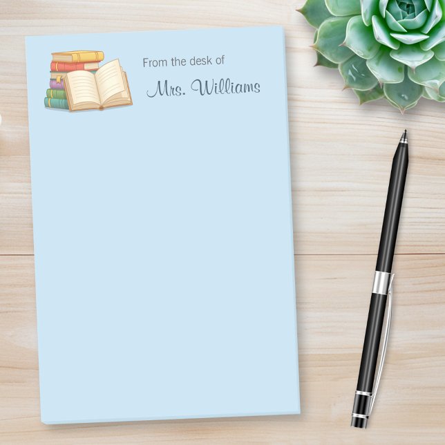 Bokar Stack Open Bok School Lärare Post-it Block (Skapare uppladdad)