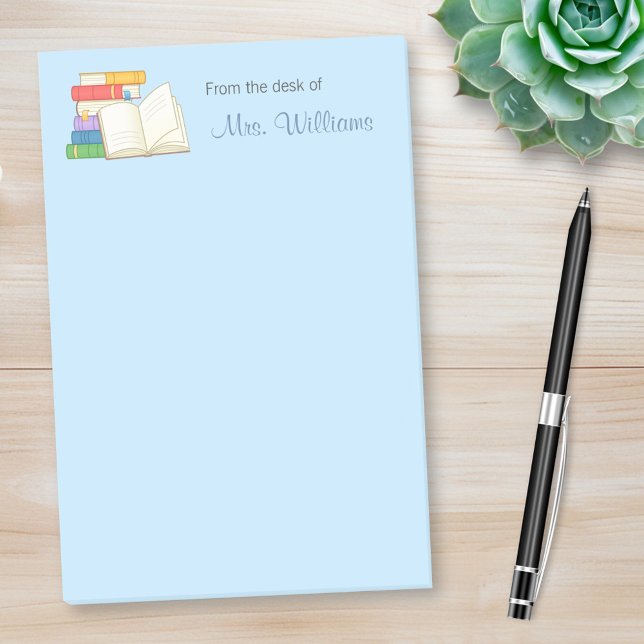 Bokar Stack Open Bok School Lärare Post-it Block (Skapare uppladdad)