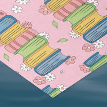 Bokar Stacks and Flowers Rosa Tissue Paper