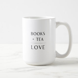Bokar + Tea = Kärlek Mugg
